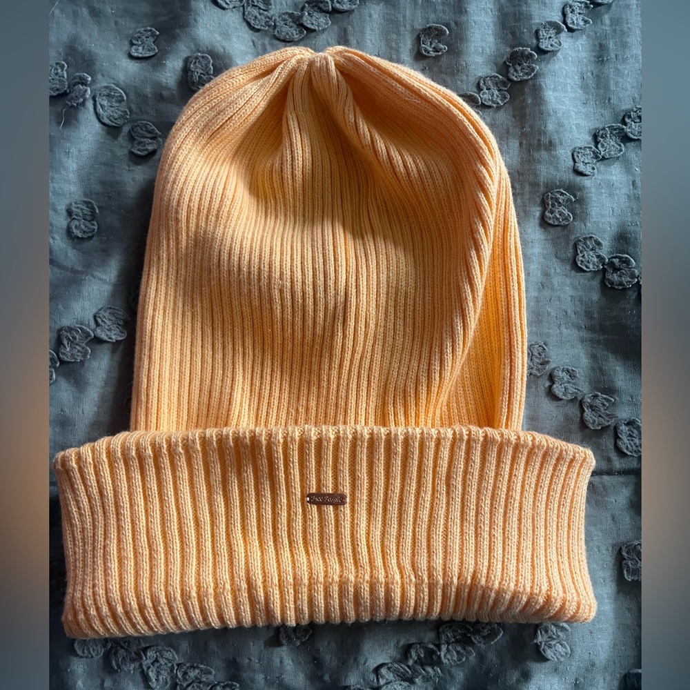 Free people orange beanie